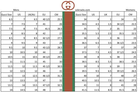 gucci size chart men